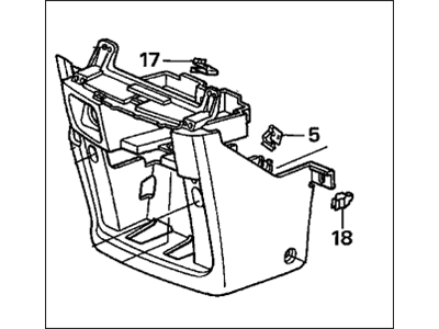 2002 Honda CR-V Center Console Base - 77291-S9A-A01ZA