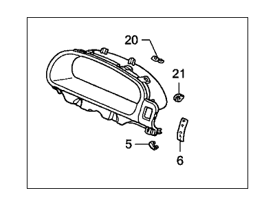 Honda CR-V Gauge Trim - 77200-S9A-A00ZG