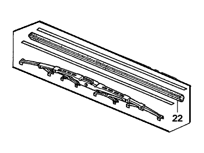 Honda 76630-S9A-A01 Blade, Windshield Wiper (500MM)