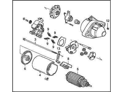 Honda 31200-PPA-A02 Starter Motor Assembly (Mitsuba)