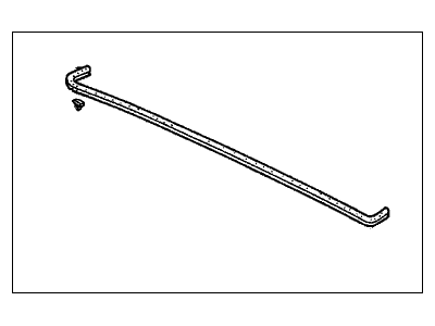 Honda 74211-S9A-000 Rubber, RR. Hood Seal