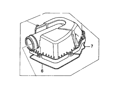 Honda 17202-PNB-010 Cover Set, Air Cleaner