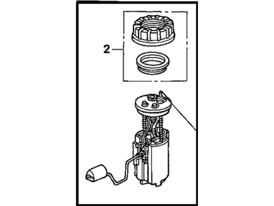 Honda 17045-SCA-A30 Module Assembly, Fuel Pump (Ti)