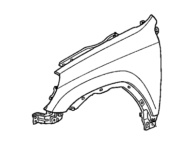 Honda 60261-SCA-A90ZZ Panel, Left Front Fender (Dot)