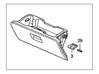 Honda CR-V Glove Box - 77500-S9A-A01ZC