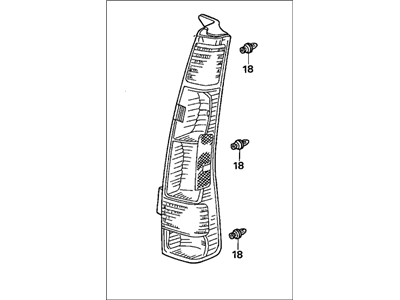 Honda 33501-SCA-A11 Lamp Unit, R. Tail