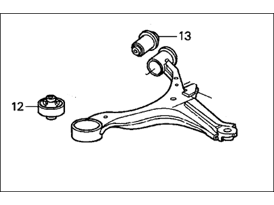 Honda 51360-S5A-A10 Arm, Left Front (Lower)