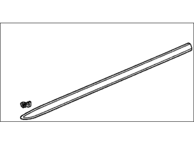 Honda 75302-S5A-G01ZH Protector, R. FR. Door *YR525M* (TITANIUM METALLIC)