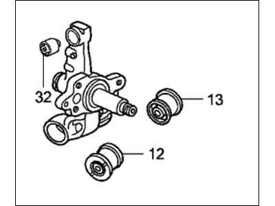 Honda 52215-S5D-604 Knuckle, Left Rear (Abs)