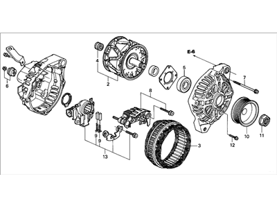 Honda 31100-PLM-A01 Alternator Assembly (Ahga50) (Mitsubishi)