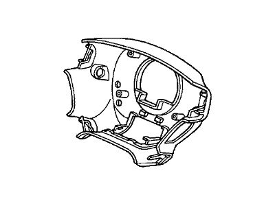 2004 Honda Civic Steering Column Cover - 78518-S5D-U81ZA