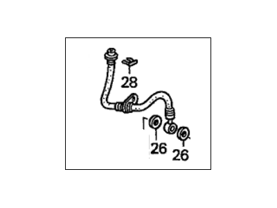 Honda 01465-S5A-A02 Hose Set, Left Front Brake