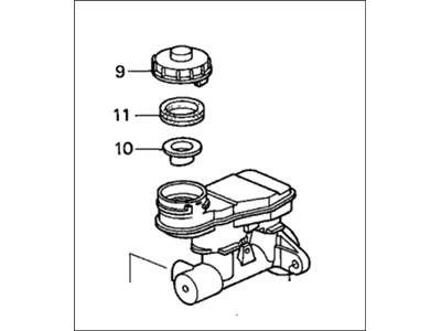 Honda 46100-S5D-A51 Master Cylinder Assembly