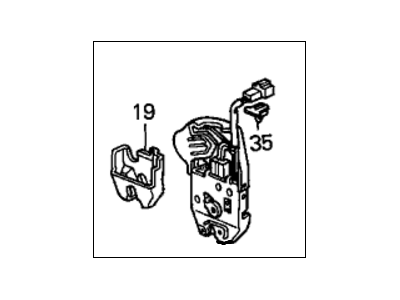 Honda 74851-S5A-A02 Lock, Trunk (Handle)