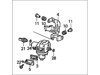 2005 Honda Civic Fuel Pressure Regulator - 16740-PMS-A02