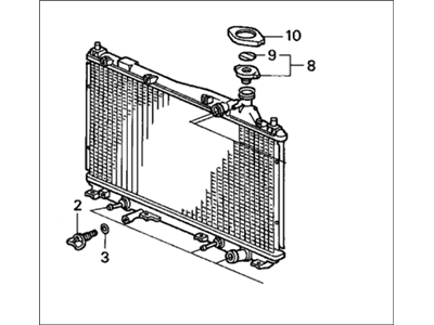 Honda 19010-PLM-A02 Radiator (Toyo)