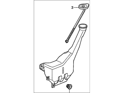 2001 Honda Civic Washer Reservoir - 76840-S5A-003