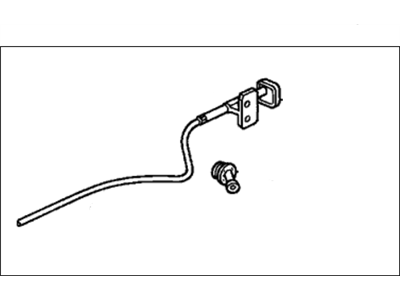 Honda 74130-S5A-A01ZA Wire Assembly, Hood (Black)