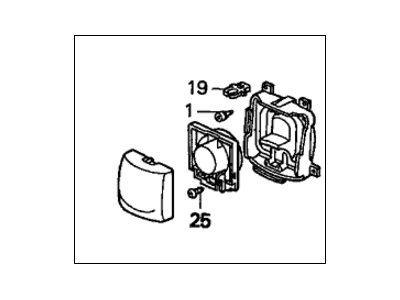 Honda 83430-S5A-A01ZB Holder Assembly, Rear Cup (Mild Beige)