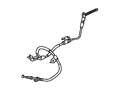 2002 Honda Civic Parking Brake Cable - 47510-S5W-A03