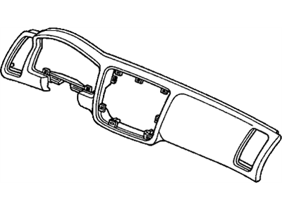 2001 Honda Civic Instrument Panel - 77102-S5A-A00ZA