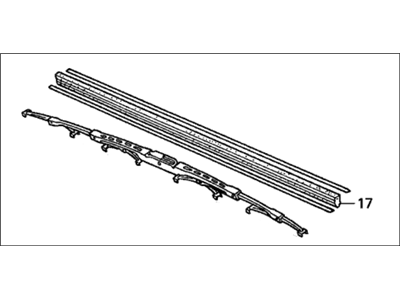 Honda 76620-S5D-A01 Blade, Windshield Wiper (525MM)