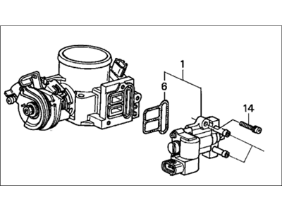 Honda 16400-PLM-A02 Body Assembly, Throttle (Gy76A)