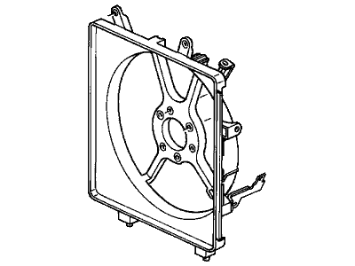 2003 Honda Civic Fan Shroud - 38615-PMM-C12