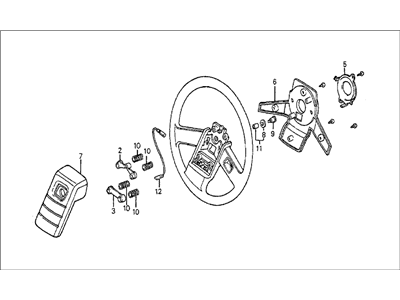 1987 Honda Prelude Steering Wheel - 53110-SB0-013ZA