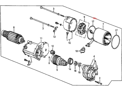 1989 Honda Accord Starter Motor - 31200-PH3-953RM