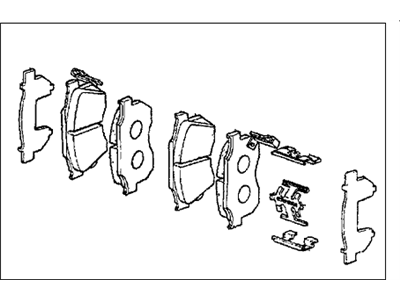 Honda 45022-SB0-505 Pad Set, Disk Brake