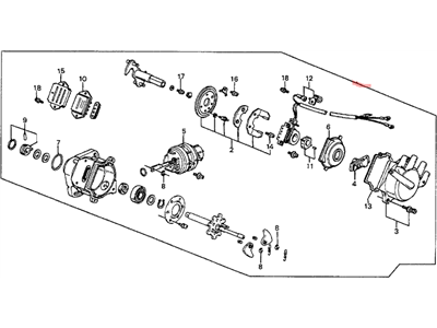 Honda 30100-PC7-674 Distributor Assembly (Td-14K) (Tec)