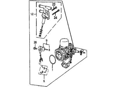 Honda 16102-PC7-661 Carburetor Assembly, Driver Side