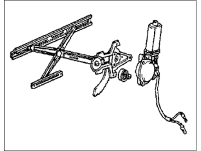 1987 Honda Prelude Window Regulator - 75310-SB0-604