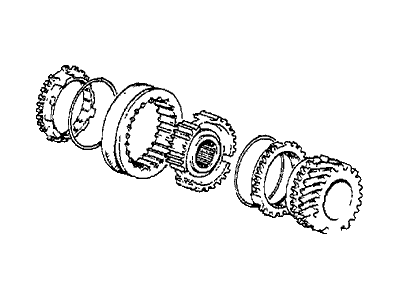 Honda 23442-PC8-710 Gear Set, Mainshaft Third