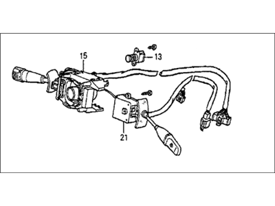 Honda 35250-SB0-671 Switch Assembly, Combination