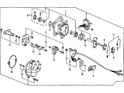 Honda Prelude Distributor - 30100-PC6-661