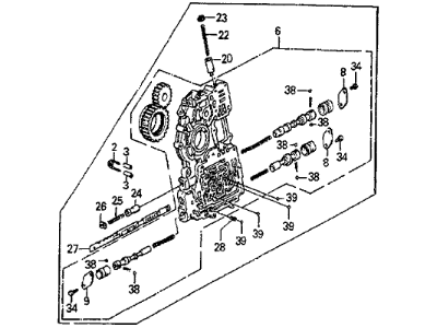 1987 Honda Prelude Valve Body - 27000-PC9-663