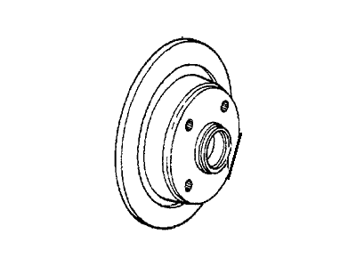 1987 Honda Prelude Brake Disc - 42510-SA5-950