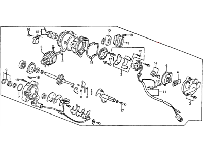 Honda 30100-PJ0-663 Distributor Assembly (Td-01N) (Tec)