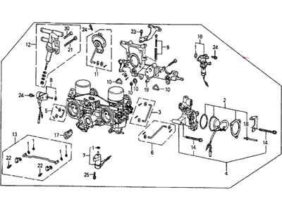 Honda 16100-PC6-681 Carburetor Assembly (Vf03A A)