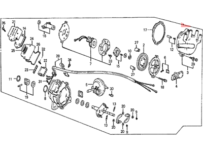 Honda 30100-PC6-842 Distributor Assembly (Td-08H) (Tec)