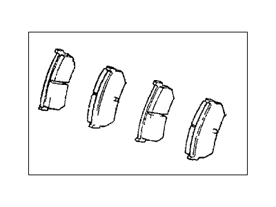 1987 Honda Prelude Brake Pad Set - 43022-SB0-526