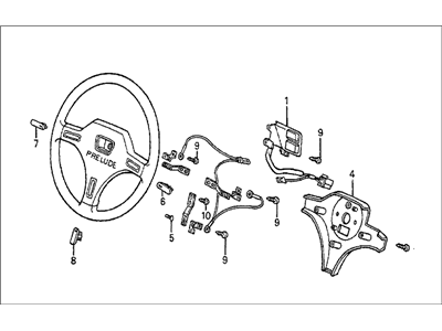 1985 Honda Prelude Steering Wheel - 53110-SF0-672ZA