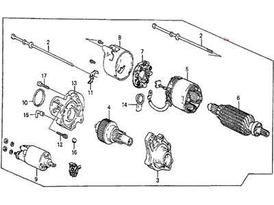 1984 Honda Prelude Starter Motor - 31200-PC6-663RM