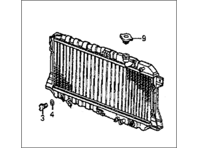 Honda 19010-PJ6-661 Radiator (Denso)