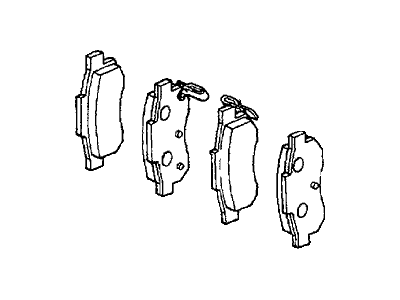 1986 Honda Prelude Brake Pad Set - 43022-SF0-307