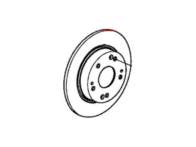 Honda 42510-TR3-A01 Disk, Rear Brake