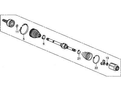 Honda 44305-TR3-A52