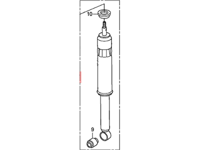 Honda 52610-TR7-B14 Shock Absorber, Rear